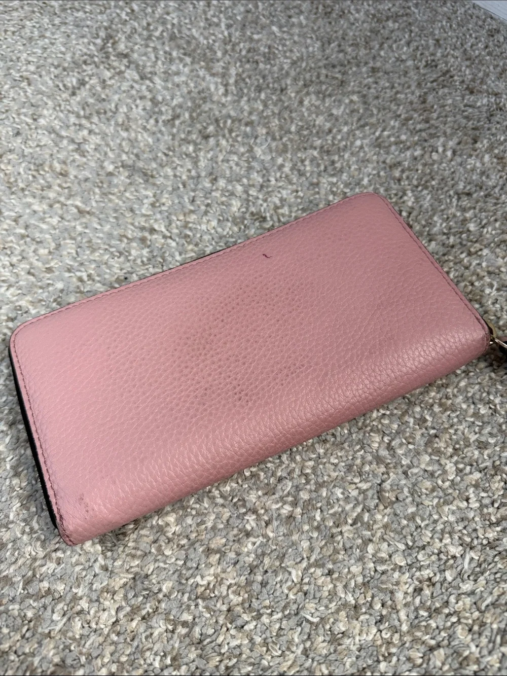 Leopard Print Glitter Zip Wallet in Pink